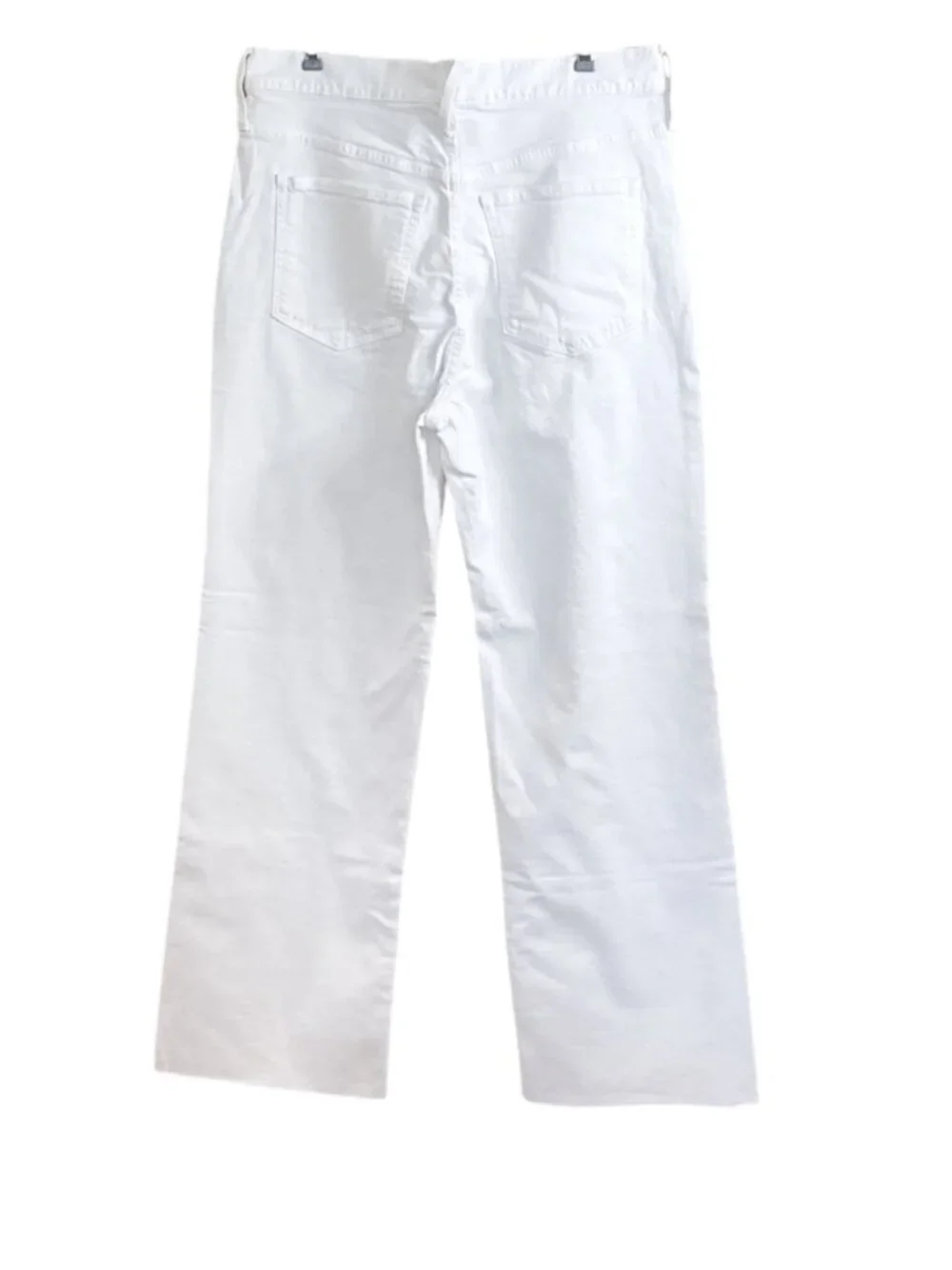 J. Crew Tall Full Length Slim Wide Leg Jean White Relaxed High Rise US 31 NWT